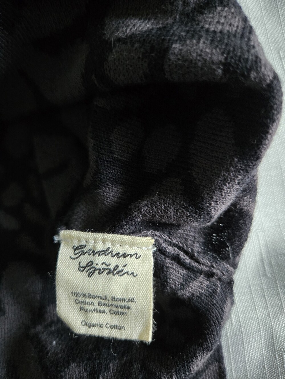 Gudrun Sjoden Organic Cotton Floral Cardigan L Artsy Scandinavian Lagenlook Boho - Picture 3 of 12